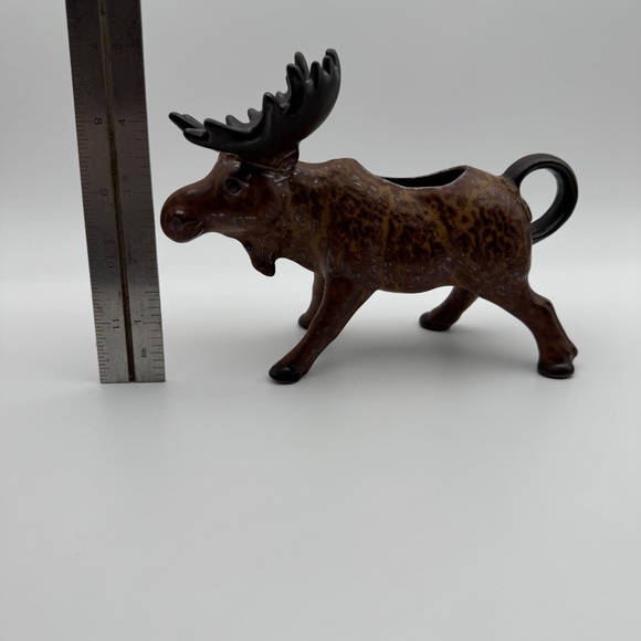 Vintage Eddie Bauer Brown Cermaic Rustic Cabin Moose Creamer - Picture 2 of 8
